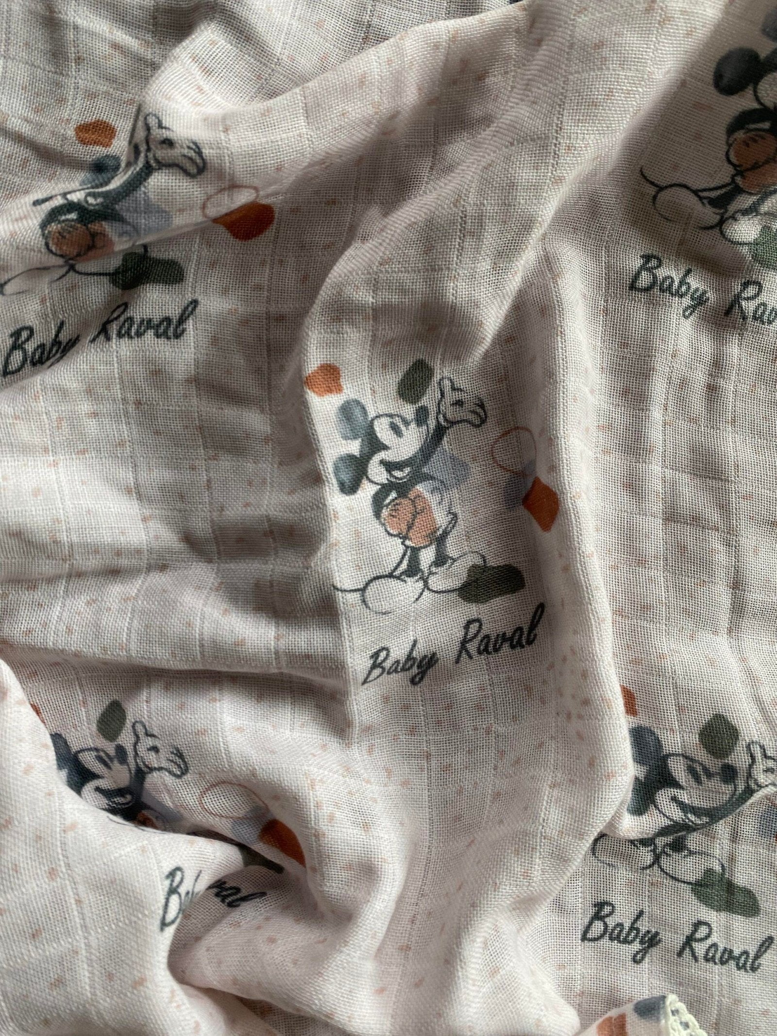 Happy Mickey Customised Swaddle